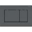 Geberit Sigma20 bedieningsplaat - 2-toets spoeling - vierkant - mat zwart OUTLETSTORE STORE43686