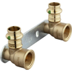 Viega Sanpress Support mural SC filetage intérieur 15x1/2 100mm bronze 7541577