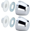 Viega set de caches décoratifs pour bloc double mural chrome 0830062