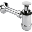 Viega siphon à cloche avec tube plongeur extractible 5/4 avec tube mural et rosette chrome 7541177