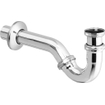 Viega siphon tubulaire pour bidet avec tube mural 5/4 avec rosace chrome 0510254