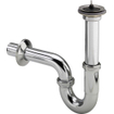 Viega siphon à tube avec tuyau mural 5/4 avec rosace avec tube réglable 120mm chrome 0500259