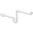 Viega siphon gain de place en plastique 5/4 x32mm avec tube mural et rosace blanc SW213511