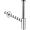 Viega Eleganta siphon gobelet design 5/4 avec tube mural avec rosace chrome 0520543