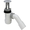 Viega Duoplex bonde de receveur de douche complète avec tube de trop-plein extensible pour receveur de douche avec trou 52mm chrome 0510521