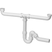 Viega hostaleen duplo évacuation avec siphon 6/4 40mm centré blanc 7541179
