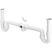 Viega Raccord de vidage double avec 2 siphons 1 1/2x40 blanc GA75416