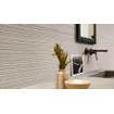 Ceralto Silevo Mineral Wall Carve Wandtegel - 40x80cm - 8.5mm - gerectificeerd - Chisel pearl SW653119