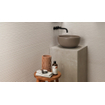 Ceralto Silevo Mineral Wall Carve Wandtegel - 40x80cm - 8.5mm - gerectificeerd - Chisel white SW653111