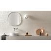Ceralto Silevo Mineral Wall Carve Wandtegel - 40x80cm - 8.5mm - gerectificeerd - Leaf white SW653084
