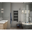 Zehnder Zeta Radiateur design électrique - 160x60cm - 750W - noir mat (RAL9205) SW878385