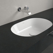 Villeroy & boch architectura lavabo à poser 43x63x17.5cm ovale avec trou de trop-plein céramique blanche alpin gloss SW762371