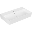 Villeroy & Boch memento 2.0 Lavabo pour porte serviettes 80x14x9.5cm 1 trou de robinet avec trop-plein Ceramic+ Stone White SW336052