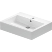 Duravit Vero Lavabo pour meuble côté dessous meulé 60x47cm avec trou pour robinetterie avec Wondergliss Blanc 0290104