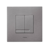 Wisa XS plaque de commande dualflush plastique acier mat SW1075534