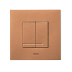 Wisa XS plaque de commande dualflush plastique mat cuivre SW1075533