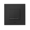 Royal Plaza Duo Plaque de déclenchement - dualflush - 16x16cm - synthétique - Noir mat SW1075536