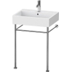 Duravit Vero Lavabo pour meuble côté dessous meulé 50x47cm avec trou pour robinetterie avec Wondergliss Blanc 0290078