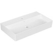 Villeroy & Boch Memento 2.0 lavabo - pour porte-serviettes 80x47cm - sans trop-plein 1 trou de robinet ceramic+ blanc SW358450