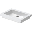 Duravit 2nd floor Lavabo à encastrer sans trop plein ni plan de robinetterie 58x41.5cm Blanc 0290367