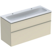 Ensemble de meuble Geberit iCon 120x63x48cm 2 tiroirs avec softclose Panneau de particules gris sable SW637724