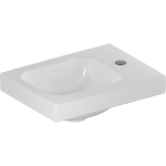 Geberit Icon Light lave-mains - 38x28x14cm - 1 trou de robinet Droite - sans trop-plein - céramique - brillant blanc SW546867