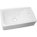 Jika Petit lave-mains 36x24cm blanc avec trou de robinet GA35252