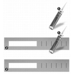 Aco Showerdrain c tape set avec joint d'étanchéité et couteau pour caniveau de douche GA53893