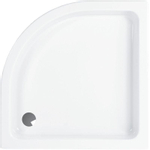 Wisa Cadiz s receveur de douche quart de rond 90x90x8cm avec set de pieds blanc SW48716