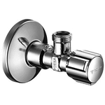 Schell Comfort robinet d'arrêt d'angle à raccords à compression avec poignée Comfort sans rosace 1/2x3/8 classe de débit A chrome GA70677