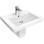 Villeroy & Boch Subway 2.0 wastafel - 65x47cm - met kraangat - met overloop - White Alpine (glans wit) GA21636
