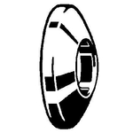 Viega Project Rosace 1 1/4" x 14 hauteur x65 mm. chrome GA75372