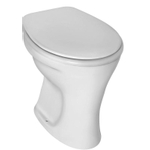 Ideal Standard closet staand +6cm met spoelrand vlakspoel AO wit 0180814