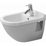 Duravit Starck 3 Wandbidet - 355x320x540mm - 1 kraangat overl w.gliss - wondergliss - glans wit 0314145