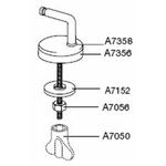 Pressalit uni charnière pour abattant de WC 2000 et T2 inox GA44391