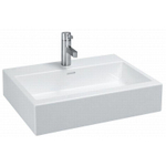 Laufen Living City vasque à poser 60x46x15,5cm 1 trou de robinet avec trop-plein dessous rectifié céramique blanc GA56154