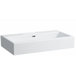 Laufen Living City lavabo 80x46x15,5cm sans trou de robinet avec trop-plein céramique blanc 0081277