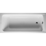 Duravit D-code Kunststof bad acryl rechthoekig - 160x70x40cm - zonder poten (afvoer bij voeteneinde) - glans wit 0297511