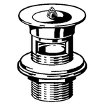 Viega Project Bouchon de vidage pour lavabo 1 1/4X62 Chrome GA73797