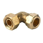 Vsh Raccord à compression encastré de rechange coude avec joint 1/2x15mm compression laiton GA93077