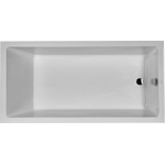 Duravit Starck Kunststof bad acryl rechthoekig - met overloop - met 1 rugsteun - 180x90x46cm - zonder poten - voor inbouw - glans wit 0297507