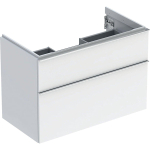 Geberit ICon onderkast wastafel - 2 lade - 89x47.6cm - softclose - wit chroom SW637535