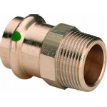 Viega raccord de transition sanpress sc filetage mâle 15x1/2 bronze 7541406