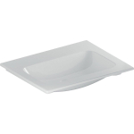 Geberit ICon meubelwastafel - 60x48x13cm - 1 wasbak - 0 kraangaten - zonder overloopgat - keramiek - glans wit SW568534