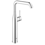 GROHE Essence New Robinet lavabo rehaussé 1 trou XL size avec bec haut et tournant et corps lisse EcoJoy cartouche 28mm chrome 0442578