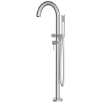 Royal Plaza Gondo Round Robinet de bain sur pied 113.5cm avec douchette et flexible 150cm chrome GA85263