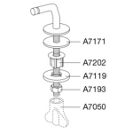 Pressalit Charnière fixe Na SW99570