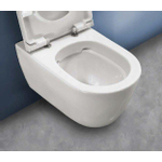 Royal Plaza Primo WC suspendu - 35x54cm - sans bride - avec abattant softclose - déclipsable - cendre SW1122529