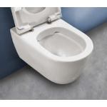 Royal Plaza Primo WC suspendu - 35x54cm - sans bride - avec abattant softclose - déclipsable - tabac SW1122523