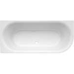 Wisa Benevento Triple kunststof bad acryl hoekmodel 180x80x40cm links exclusief poten wit 0790112